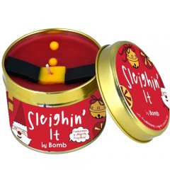 Sleighin 'it Tinned Candle